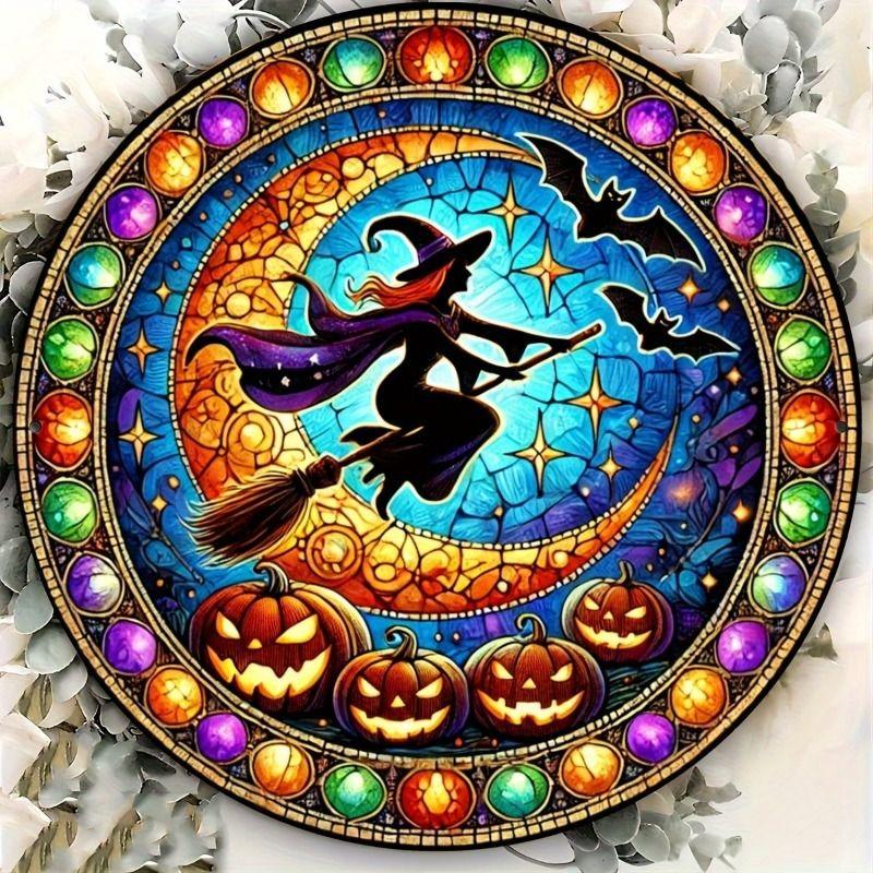 2D Flat Hanging Decorative Metal Sign Hand Painted Art