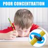 Quiet Focusing Aid Wooden Threaded Pencil With Rotating Nut Stress Relief Sensory Toy For Students Homework Writing Tool