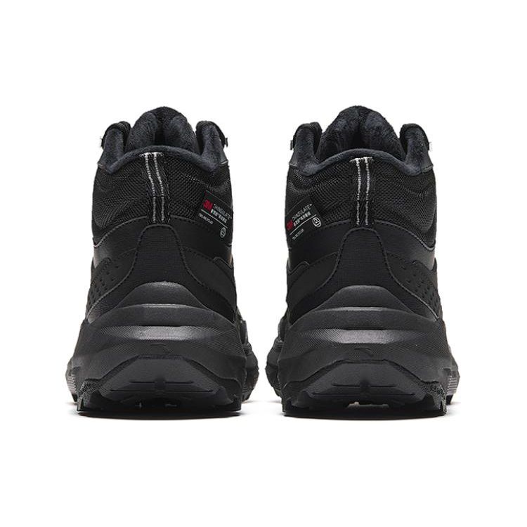 Anta Shock Absorbing Wear Resistant High Top Outdoor Functional Shoes Women Shoes Black 122418982-2