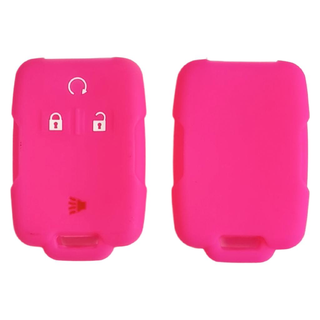 Car silicone key cover for Chevrolet Colorado remote control 3 1 button silicone keychain Silverado GMC car key case
