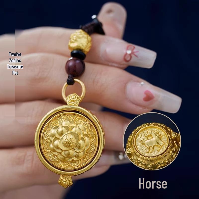 Obrotowe Zawieszki do Kluczy Zodiaku: Skarbonka Bogactwa i Wisiorki Urodzinowe