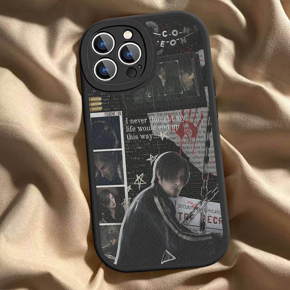 Game R-Resident E-Evil Phone Case For IPhone 16 15 14 13 12 11 Pro Max Plus Leather Soft Cover