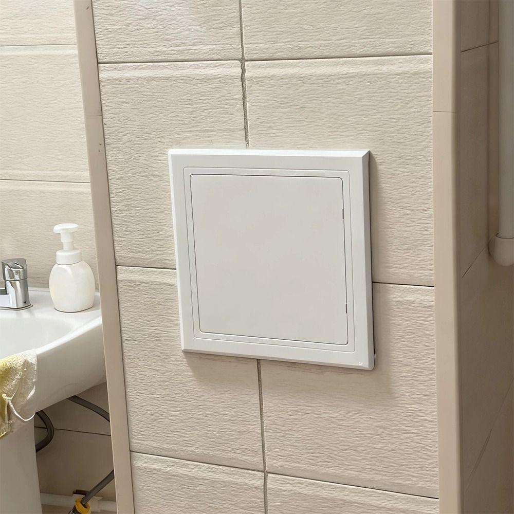 Inspectiepoort Zelfklevend Toegangspaneel Deur Wit Kunststof Inspectiegat Verwijderbaar Scharnierende Toegangsluik Deuren Wand Plafond