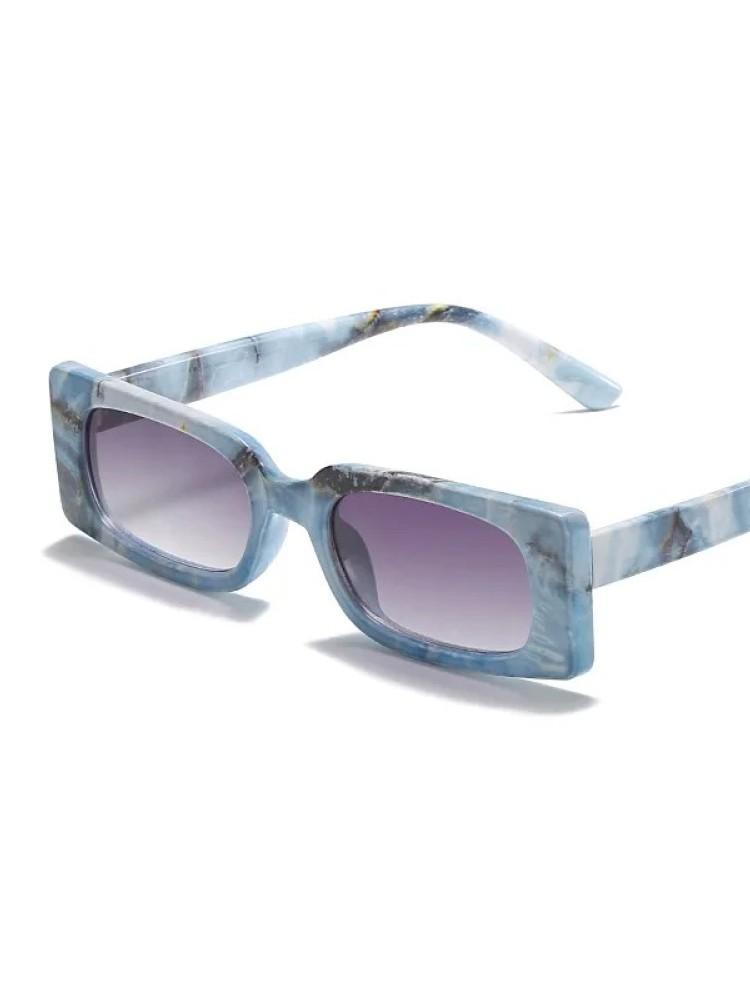 Vintage Black Small Square Sunglasses Women Rectangle Punk Sun Glasses Narrow Frame UV400 Eyewear Ladies Oculos