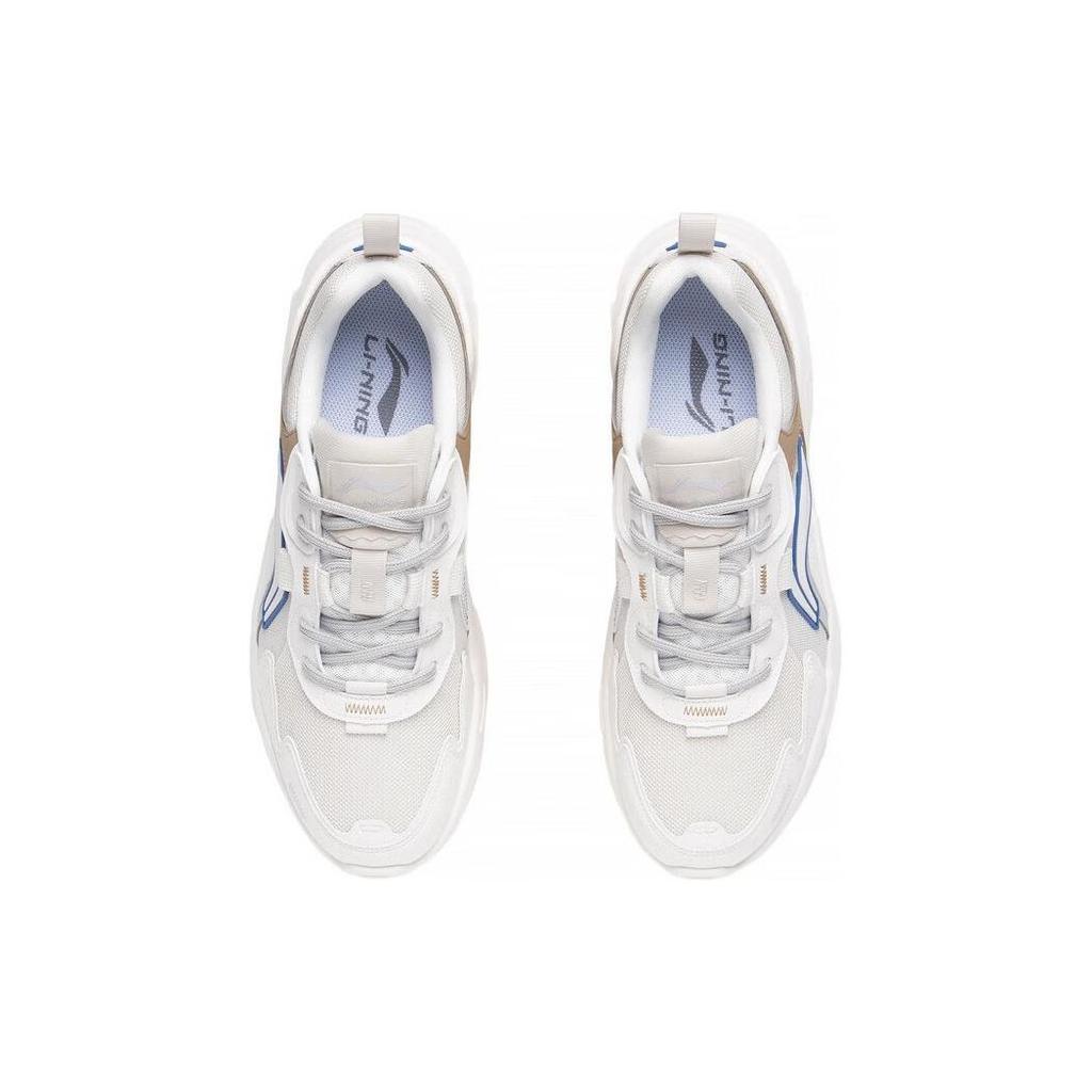 Li Ning Cloud Sea Textile, Synthetic Leather Slip Resistant Abrasion Resistant Low top Sports Casual Shoes Men's AGCT153-3