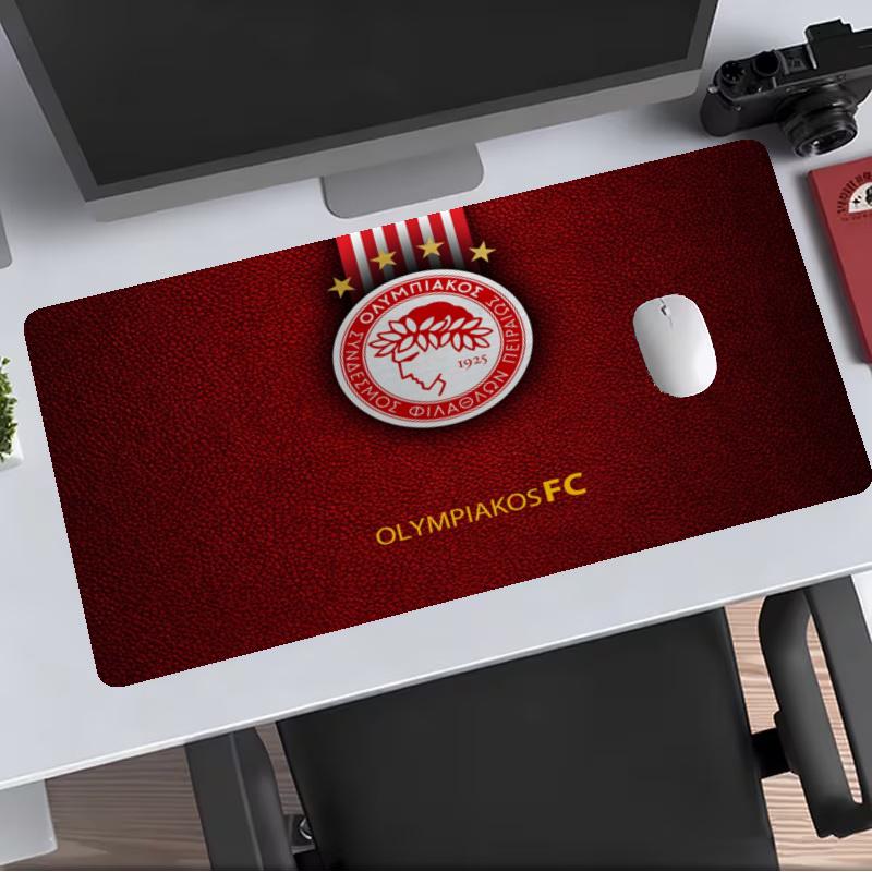 Olympiacos CFP Extended Gaming Mouse Pad with Stitched Edges NonSlip Rubber Base Waterproof Desk Mat for Computer Laptop Office Gaming