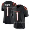 Maglia da Calcio Ricamata 3ª Generazione Uomo Tigre 1 Nero Chase Maglietta Sportiva