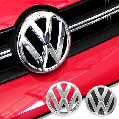 For Pas B3 For Volkswagen Polo 2011-2013 6R0853600A 35D853630 Auto Replacement Accessory 1Pc 3D ABS Car Front Logo Grille Badge Trunk Badge