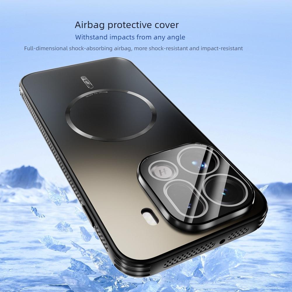 Magnetic Phone Case for Oppo Find X9 Pro Findx8 Ultra X8S Pro Plus Heat Dissipation Fine Hole Len Bumper TPU+PC Protective Cover