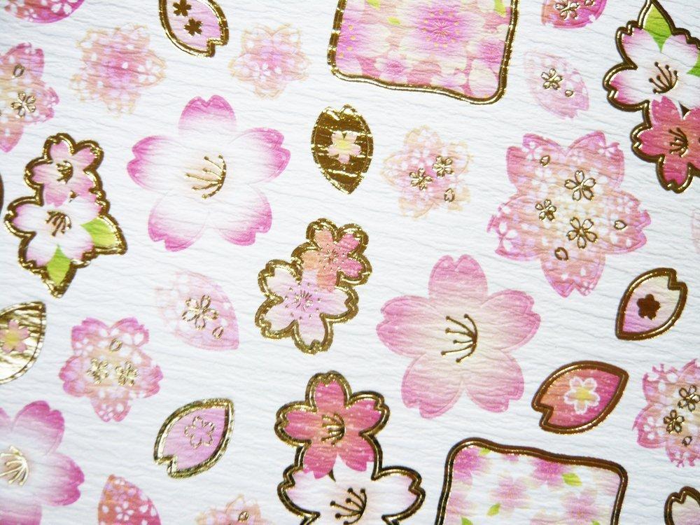 Kawasumi Washi Gold Foil Stickers 3 (Sakura Design, Stickers)