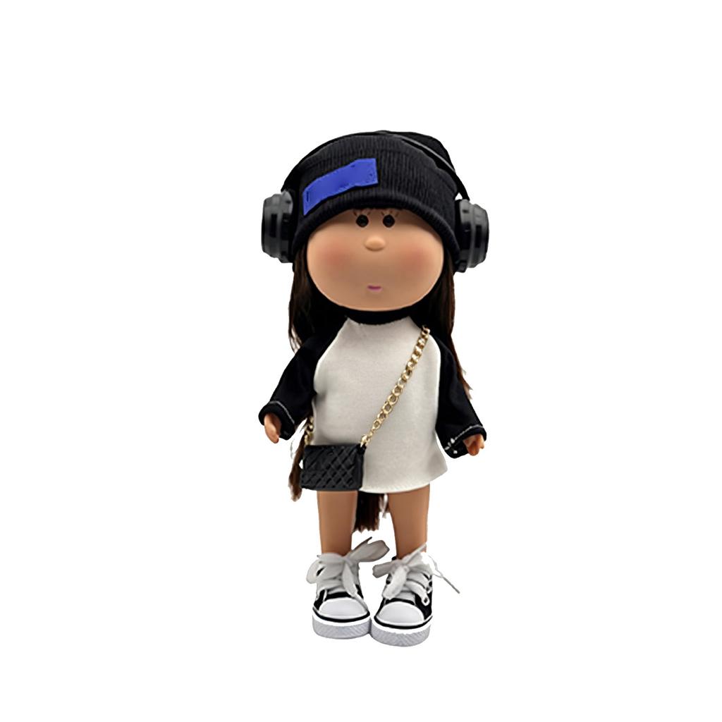Vinyl Doll with Removable Outfit Soft Material Collectible Figurine Standing Approximately 10 Inches Tall Suitable for Display or Play