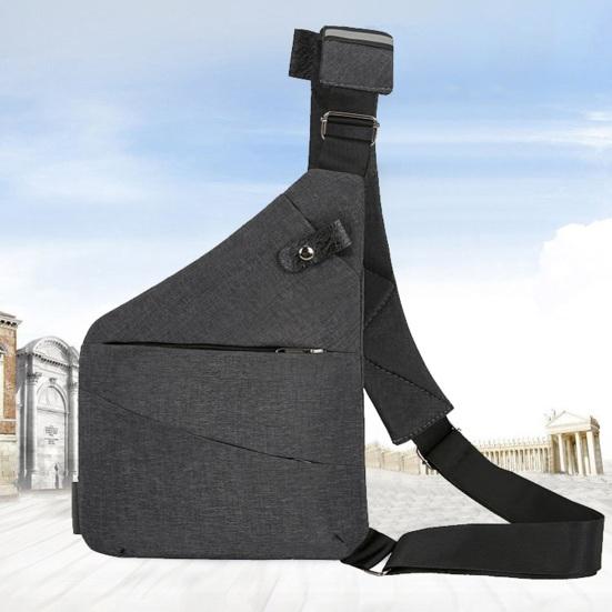 Chest Bag Sport Capacity Lightweight Bag Waterproof Large Multi Pockets Wide Adjustable Strap Anti-theft Fanny