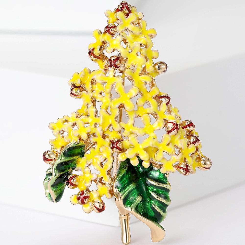 Fashion Flower Brooch Pin Christmas Tree Brooches Wedding Party Jewelry Gifts