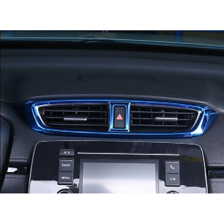 Blue Titanium For Honda CR-V Cover Trim Center Console Air Outlet Vent 2017-