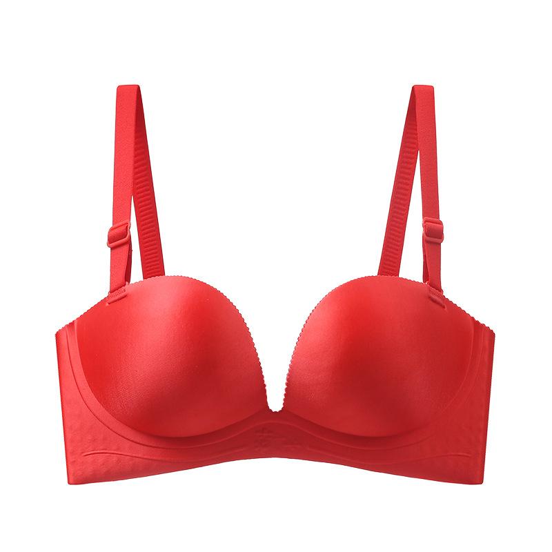 Wedding Bra Women's Small Breasts Gathered Together Latex Seamless Bra