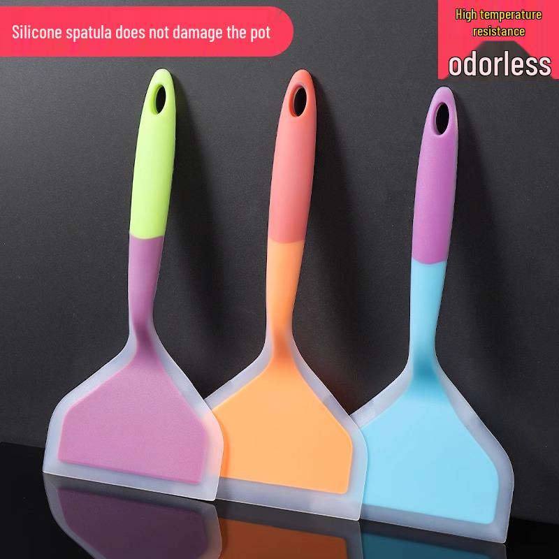 Silicone Tamagoyaki & Pancake Spatula: High-Temp Resistant, Non-Stick for Crepes, Eggs, and Pizza