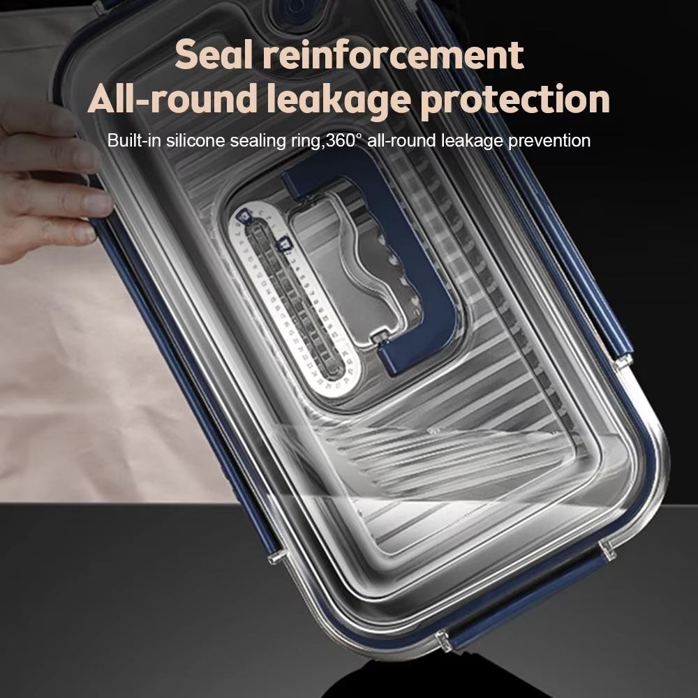 316 Stainless Steel Food Storage Container Set, Airtight Leakproof Kitchen Organizer with Lids, Large Capacity Bento Box