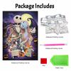 DIY Frameless Pearl Art Kit Nightmare Characters Design 3D Bead Painting Canvas Relaxing Handmade Craft for Home Decor Wall Art Gift