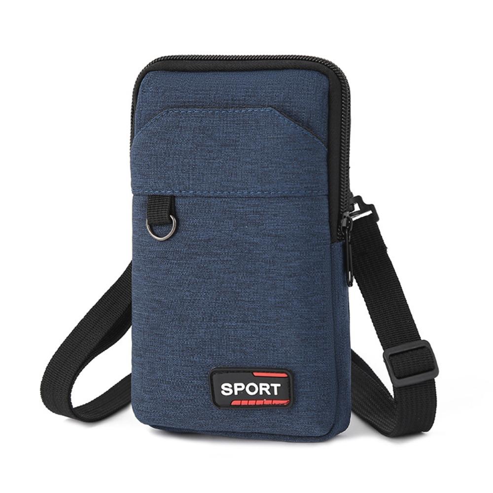 

Tool Phone Pouch Shoulder Bag Sport Bag Coin Purse Belt Bag Wasit Bag Fanny Pack Mobile Phone Bags blue-Single