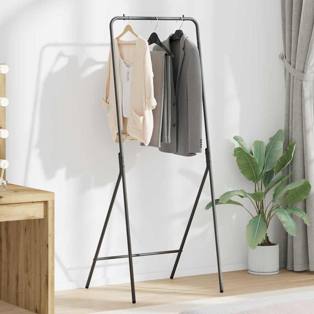 Black Clothes Stand 60 x 53 x 155 cm Steel