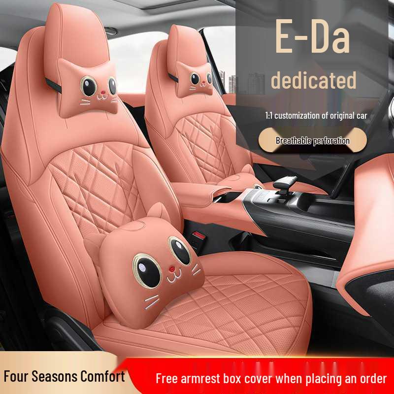Changan Eado Perforated Leather Car Seat Cushion for Five Seats, All-Season