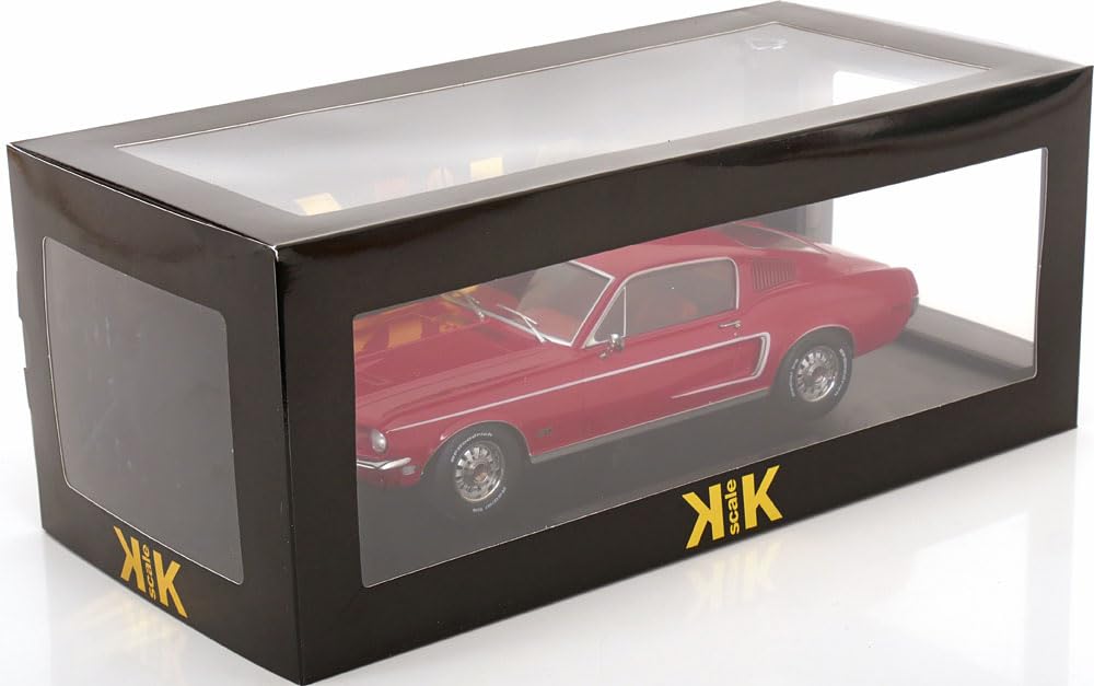 FREESTYLE KK Scale 1/18 Scale Ford Mustang GT Fastback 1968 Red (Finished Product) KKDC181392