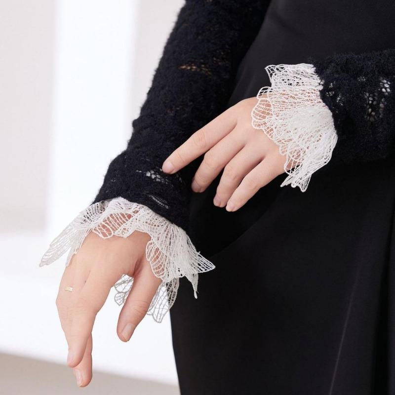 Hohler Blumenständer Falscher Kragen und Falsche Ärmelmanschette Damen Damen Falscher Kragen Lässig Vielseitig Dekor Abnehmbare Kragen