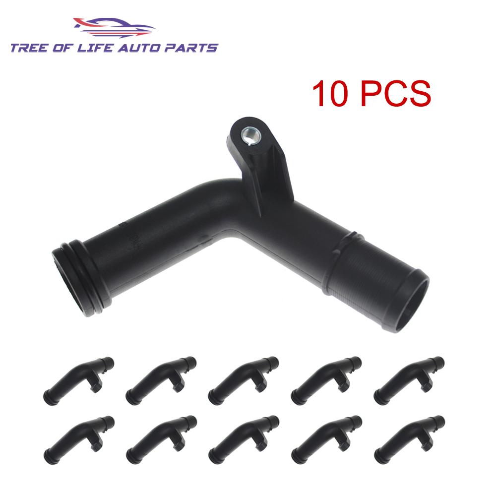 1/2/5/10x Water Hose Pipe Flange For DACIA Logan Sandero I II 1.0 1.2 16V 2006+ 7700111985 7700869863 8200702752 7700 111 985