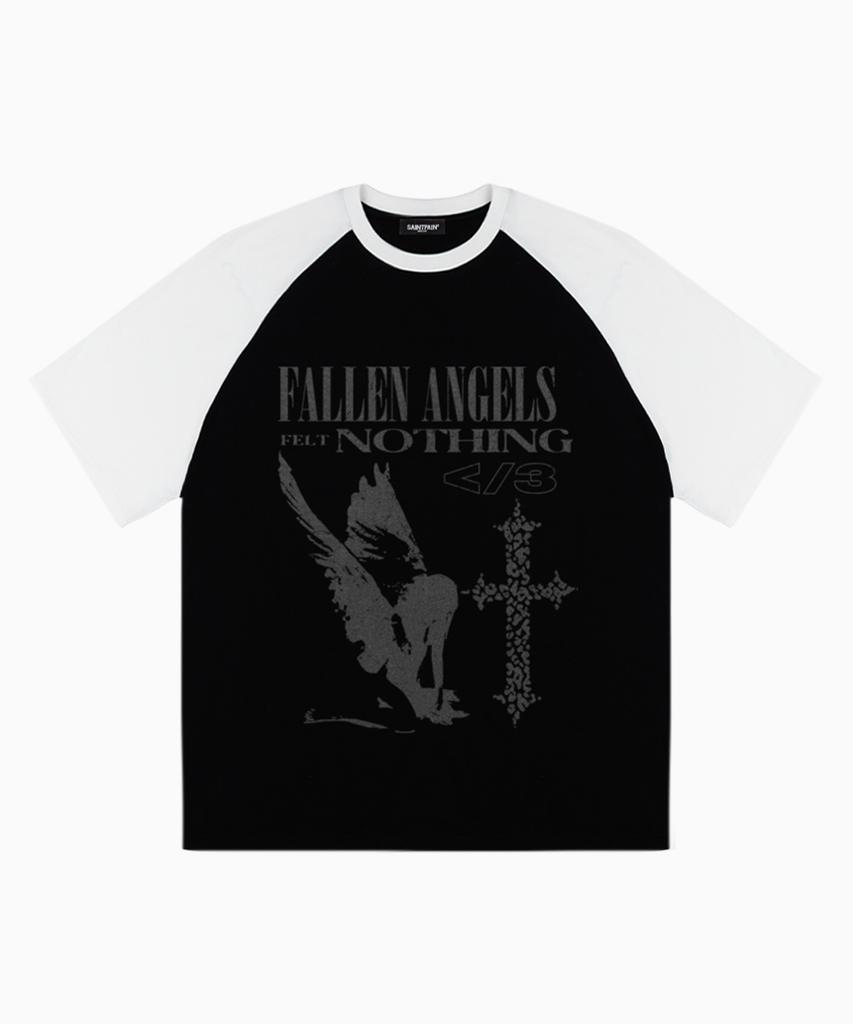 SAINTPAIN Sp Fallen Angels Heavyweight Raglan Short Sleeve Tee Black