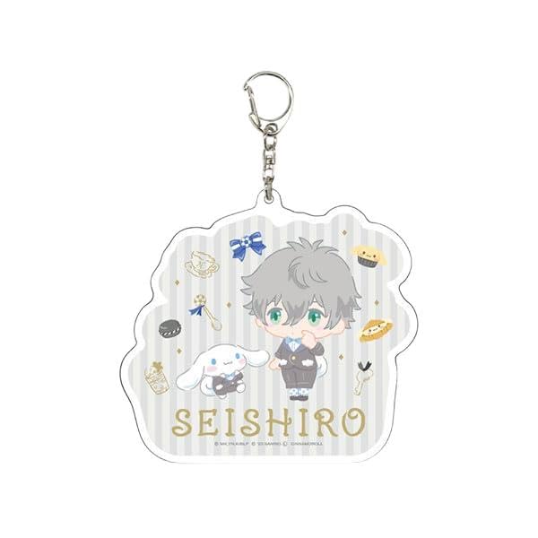 

TV Anime Blue Rock x Sanrio Characters 15 Seishiro Nagi x Cinnamoroll [Mini Character Illustration] Big Acrylic Key Chain