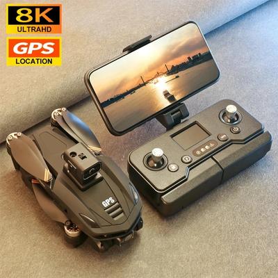 2025 Nuevo V168 Max Pro Drone GPS 8K Profesional ESC Cámara HD 5G WiFi FPV RC Cuadricóptero Sin Escobillas Evitación de Obstáculos Retorno Automático Juguete Regalo