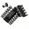 23pcs Internal Hexagonal Socket Wrench Screw Socket Electric Screwdriver Head Self Tapping Screw Power Nut Driver Drill Bit 1/4