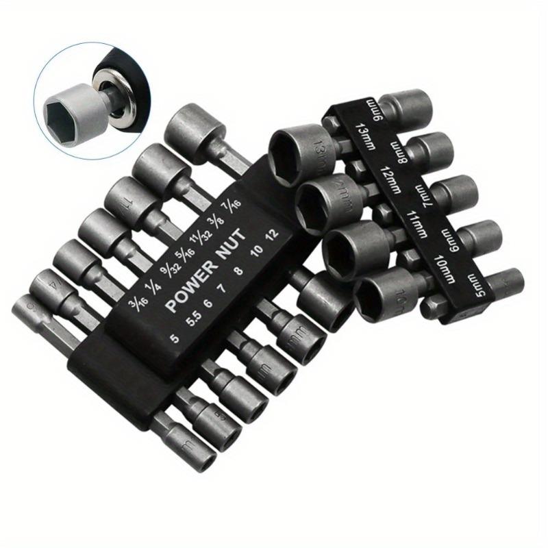 23pcs Internal Hexagonal Socket Wrench Screw Socket Electric Screwdriver Head Self Tapping Screw Power Nut Driver Drill Bit 1/4