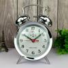 Metal Gold Desk Clock Mechanical Alarm Clock Vintage Bedside Table Clocks Silent Watch Antique Chick Pecking Rice Gift Ideas