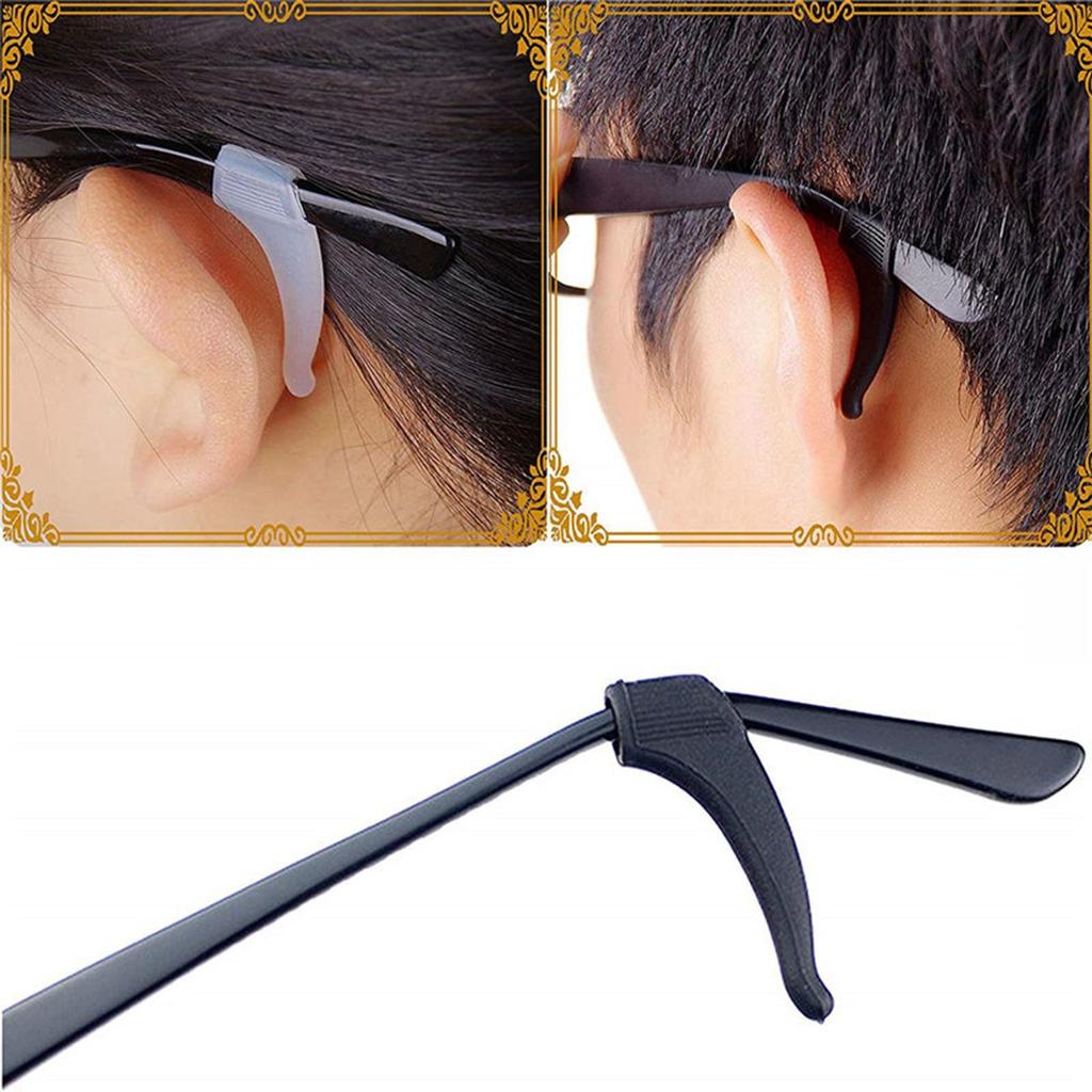 2 Pieces Anti Slip Eyeglass Ear Grip Hook Comfortable for Kids and Adults 