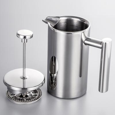 Cafetière à piston 350ml/800ml/1000ml Acier Inoxydable Double Paroi Isolée Cafetière Pot cafetière cafetière