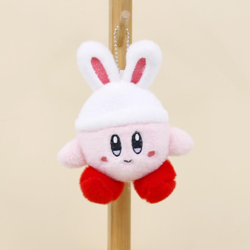 Adorable Pink-eyed Rabbit Plush Keychain Soft And Cuddly Bunny Toy For Bags And Keys Black Eyes