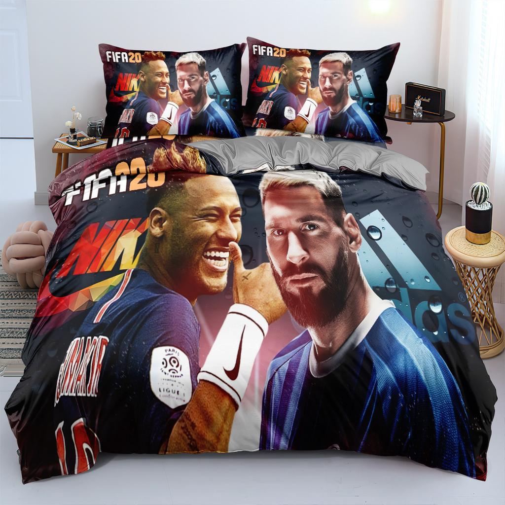 World Cup Star Bedding Three-Piece Set 90-120G Abrasive Cloth 3D Digital Printing