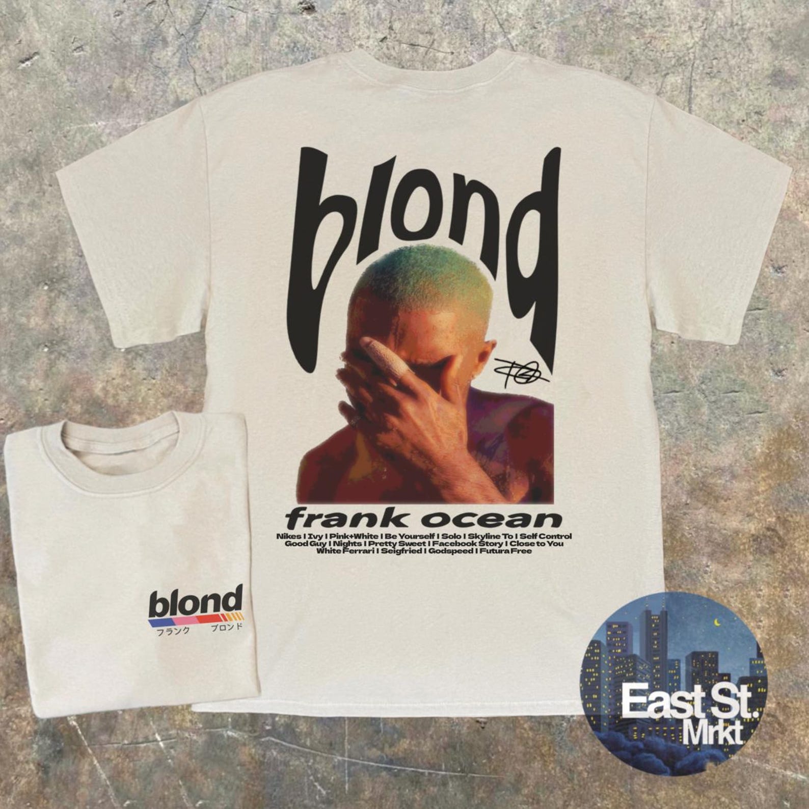 Frank Ocean Blond Album T-shirt: Vintage Style Retro Tee XL