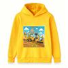 Kids Happy Birthday Construction Truck Hoodie Cartoon Excavator Skid Steer Print Pullover for Boys Girls Casual Party Sweatshirt