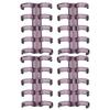 20Pcs Binding Rings Segmented Design Hold 60 Sheets 11mm Binding Thickness Office Supplies