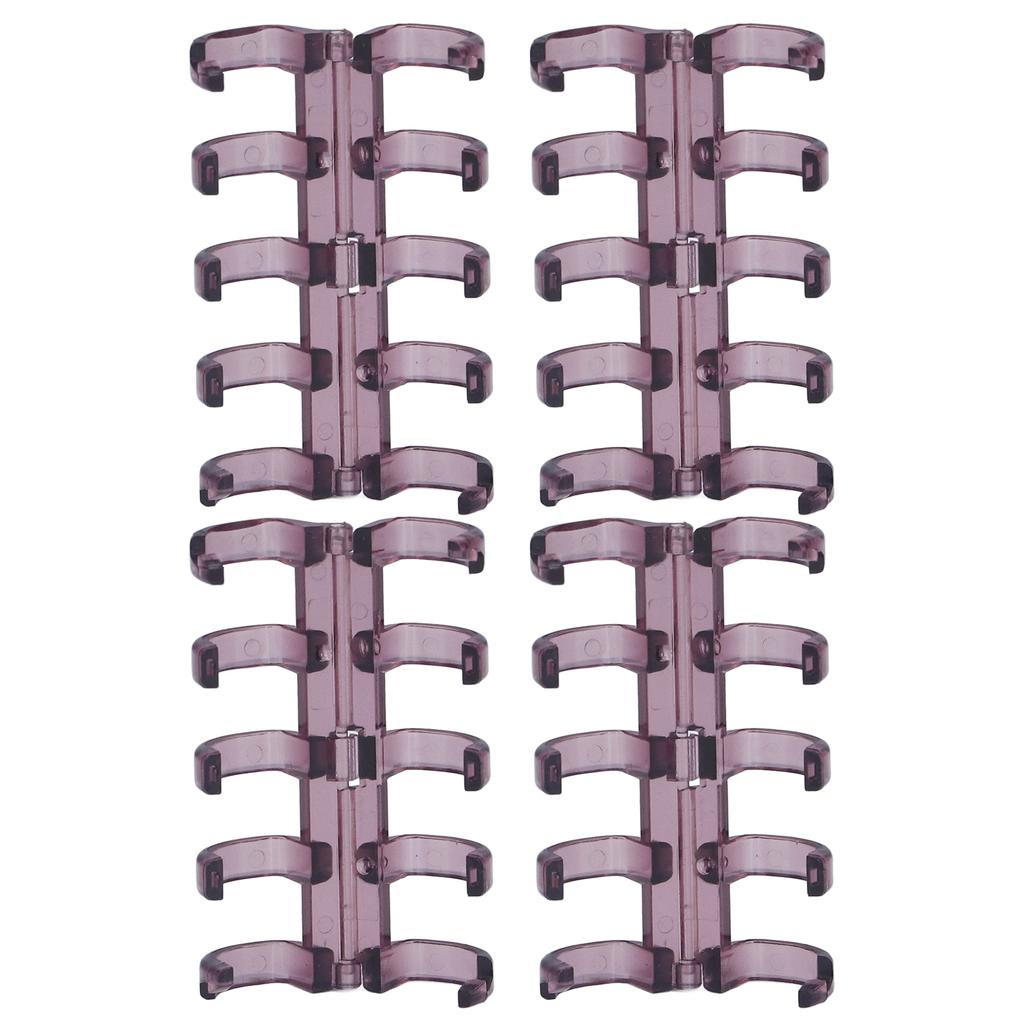 20Pcs Binding Rings Segmented Design Hold 60 Sheets 11mm Binding Thickness Office Supplies