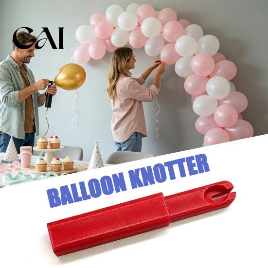Balloon Knotting Device 3D Printed Knotter Tool, Lightweight Tying Helper for Latex Tool Balloons, Fast Aid Kids, Adults, Party Setups