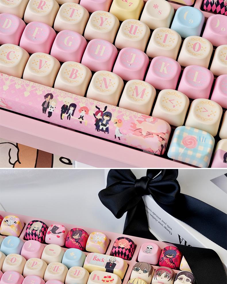 Dye-Sublimation PBT Fox Spirit MOA Keycap - Cute, Customizable, Compatible with Woting Keyboards