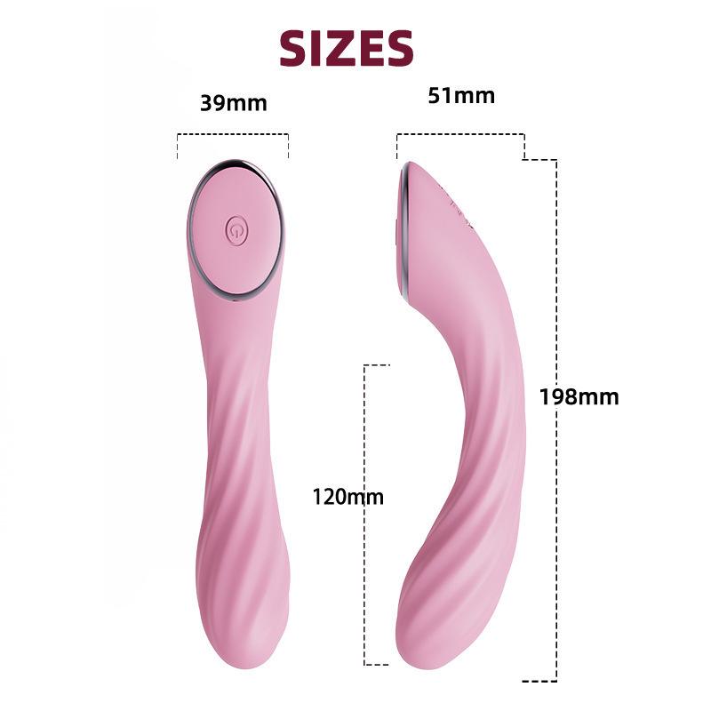 V02 Realistic Vibrating Dildo with Suction Cup and Massage Stick