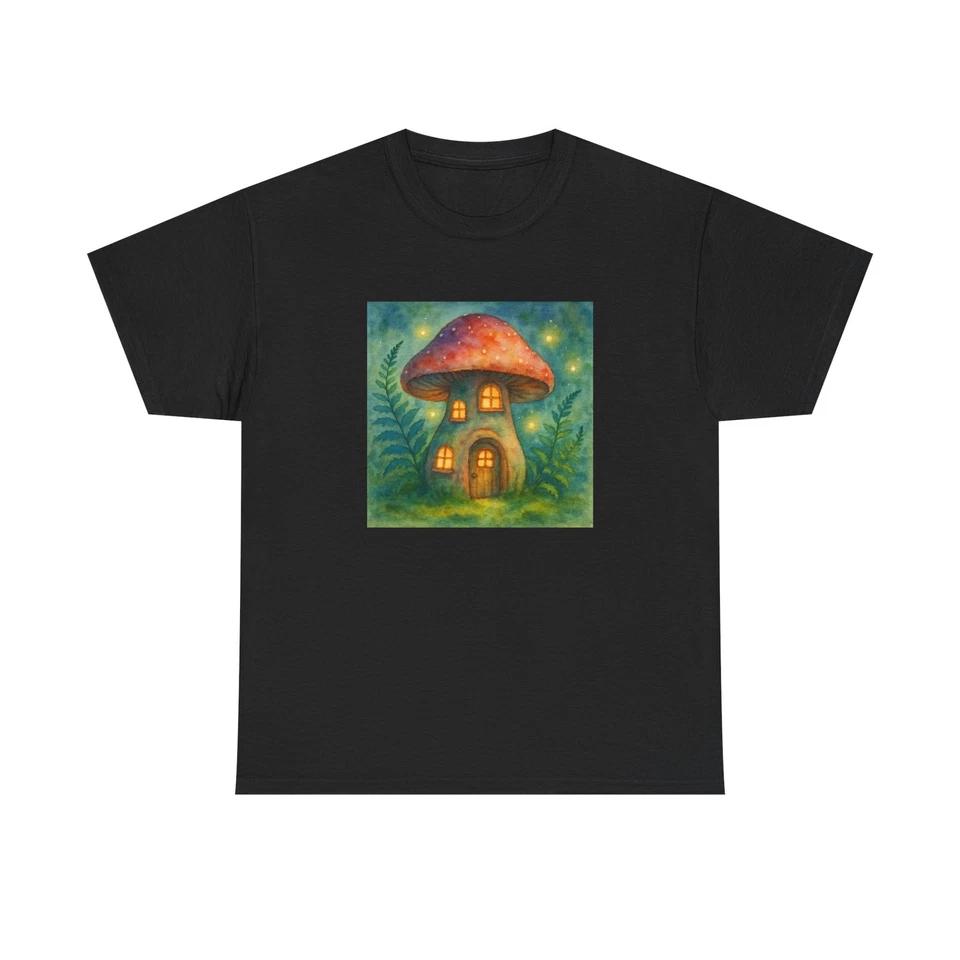 Unisex Adult T Shirt Cottagecore Mushroom Dwelling Trippy Gift