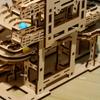 Drewniane Puzzle 3D Modele do Składania Tory Kulowe Puzzle Mechaniczne Zabawka do Samodzielnego Montażu Zabawki Edukacyjne STEAM dla Dzieci Prezent dla Dorosłych