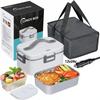 Електричний Ланч-бокс 1.8л З підігрівом без води Bento Box Портативна Рисоварка Термостатичний підігрів Підігрівач їжі Для Автомобіля Вантажівки Офісу