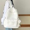 Stylish Solid Color Backpack for Junior High Girls & College Students