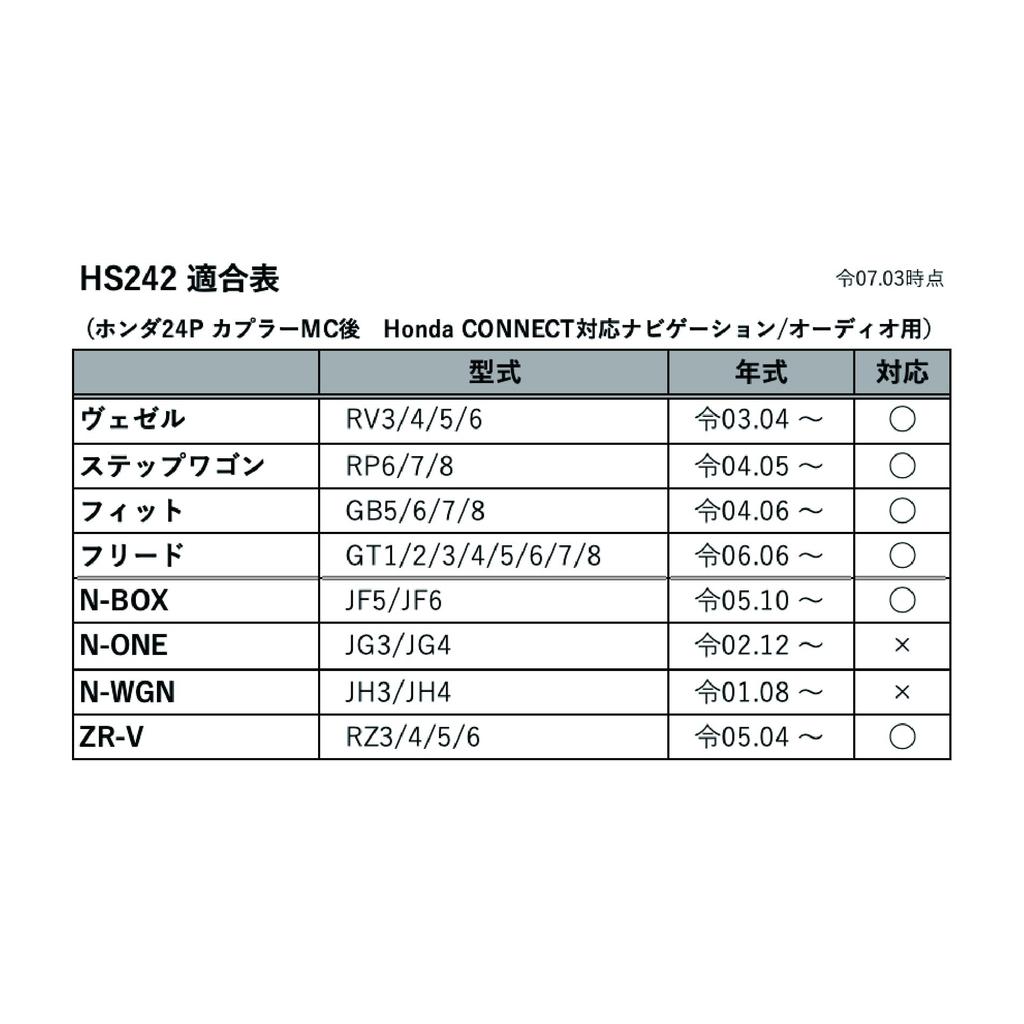 JOYN Speaker Output Harness for Honda Connector Type Display Compatible with Genuine Navigation and Genuine Power Extraction Japanese OFC HS242